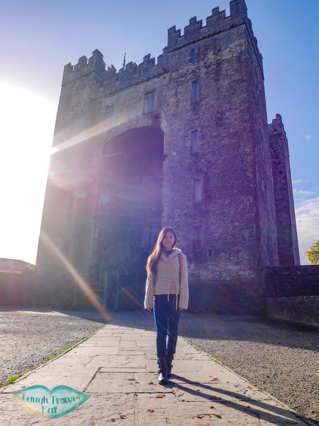 sunnt-moment-at-Bunratty-castle-rail-tour-dublin-Ireland-Laugh-Travel-Eat