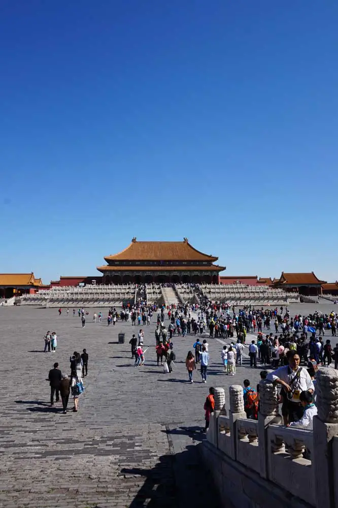 Walking towards the Hall of Supreme Harmony, Forbidden City, Beijing | Laugh Travel Eat