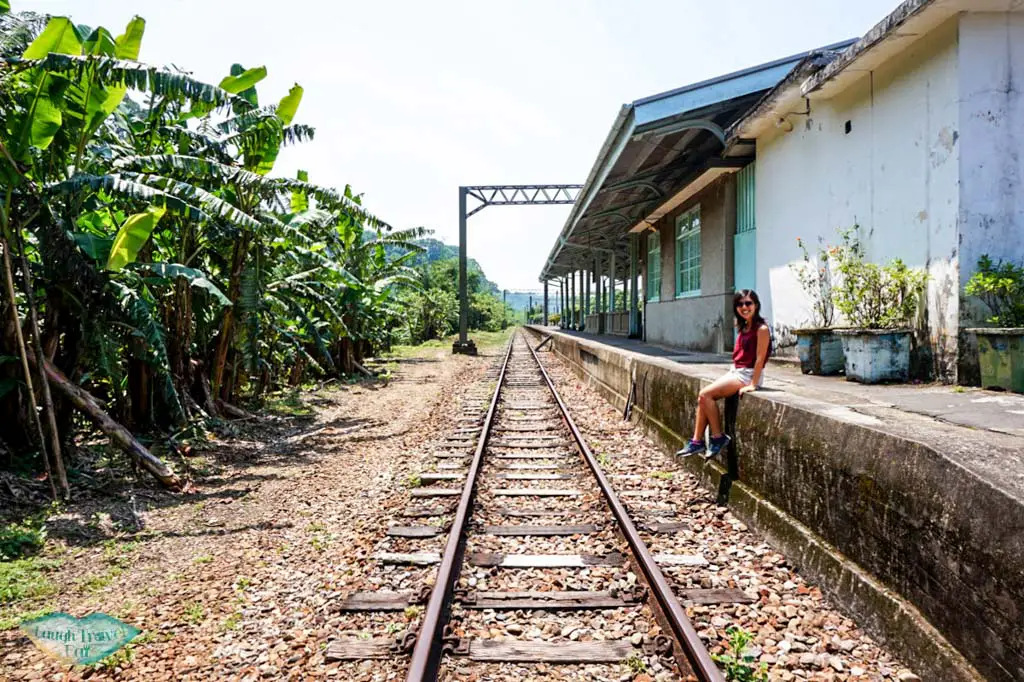 wing at empty railways at Tia'an station Taichung Taiwan - Laugh Travel Eat