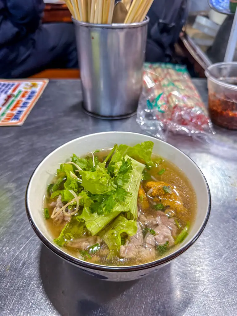 Bún Bò Huế KIM CHÂU inside Dong Ba Market Hue Vietnam _ laugh travel eat