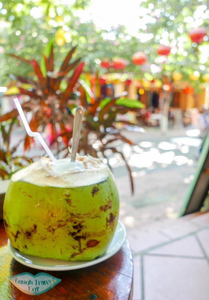 Fresh coconut at la Tonelle, Hoi An, Vietnam