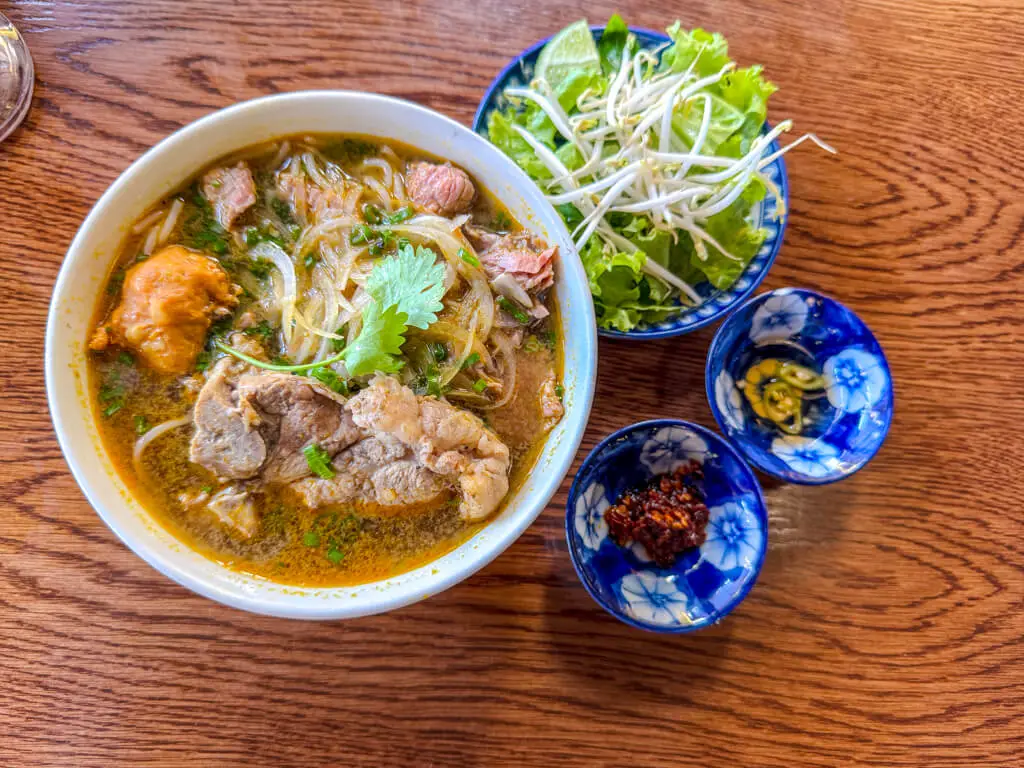 bun bo hue Madam Thu Hue Vietnam _ laugh travel eat