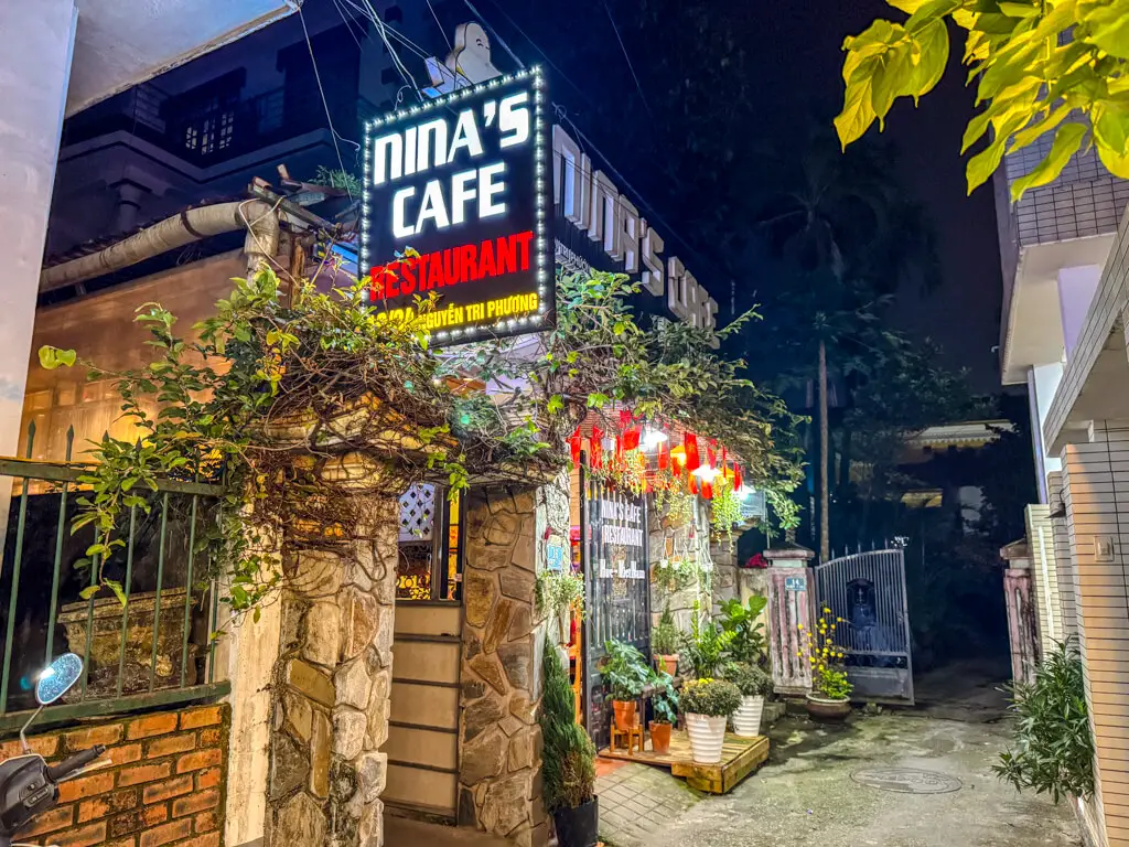 Nina's cafe restaurant Hue Vietnam _ laugh travel eat