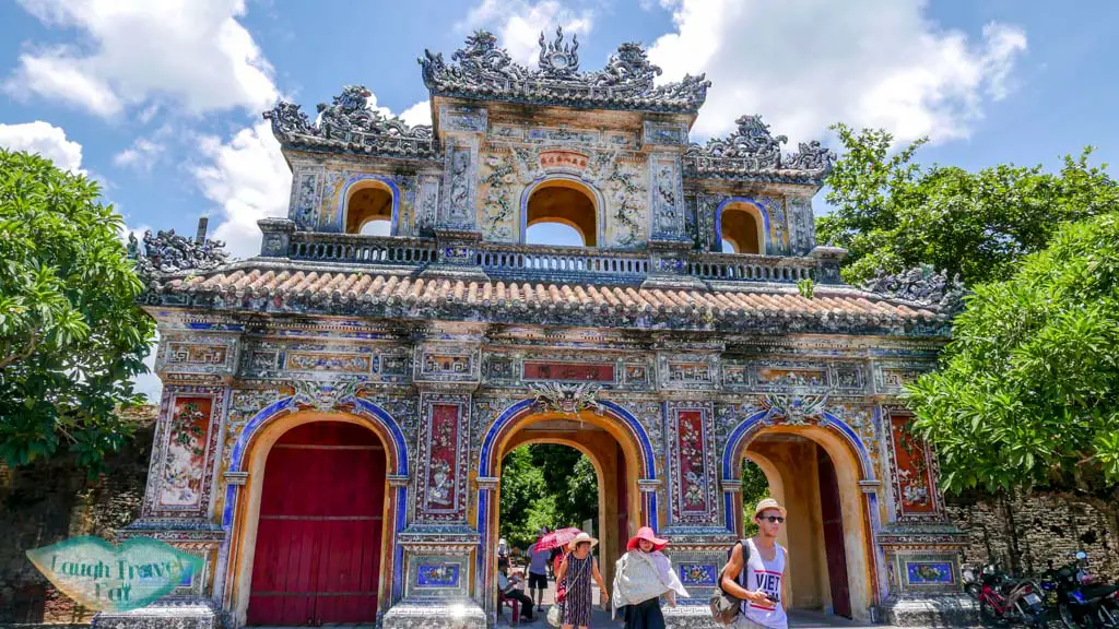 a beautiful and intricate gate Hue Citadel, Hue, Vietnam - Laugh Travel Eat