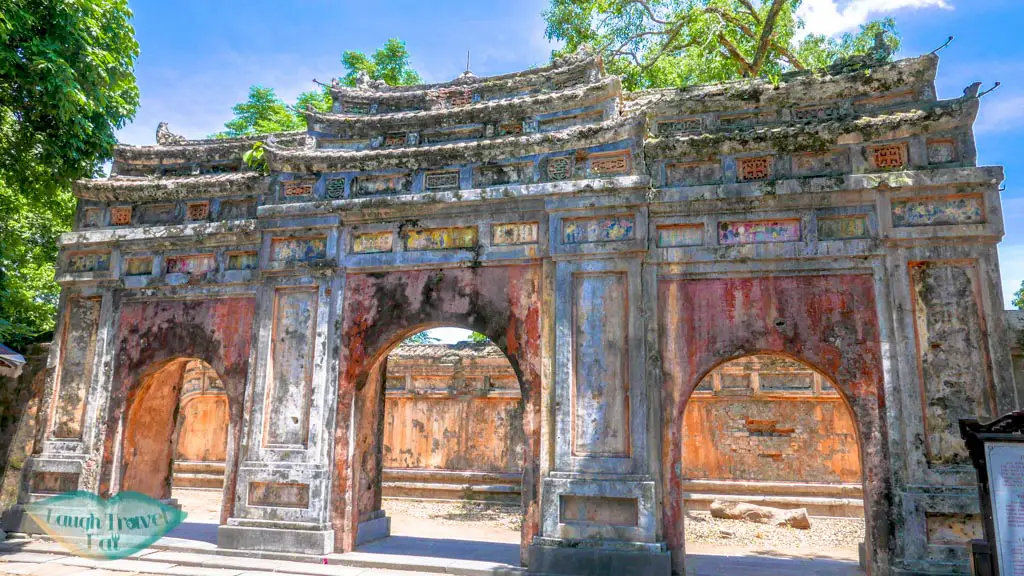 gate in poor condition, Hue Citadel, Hue, Vietnam - Laugh Travel Eat