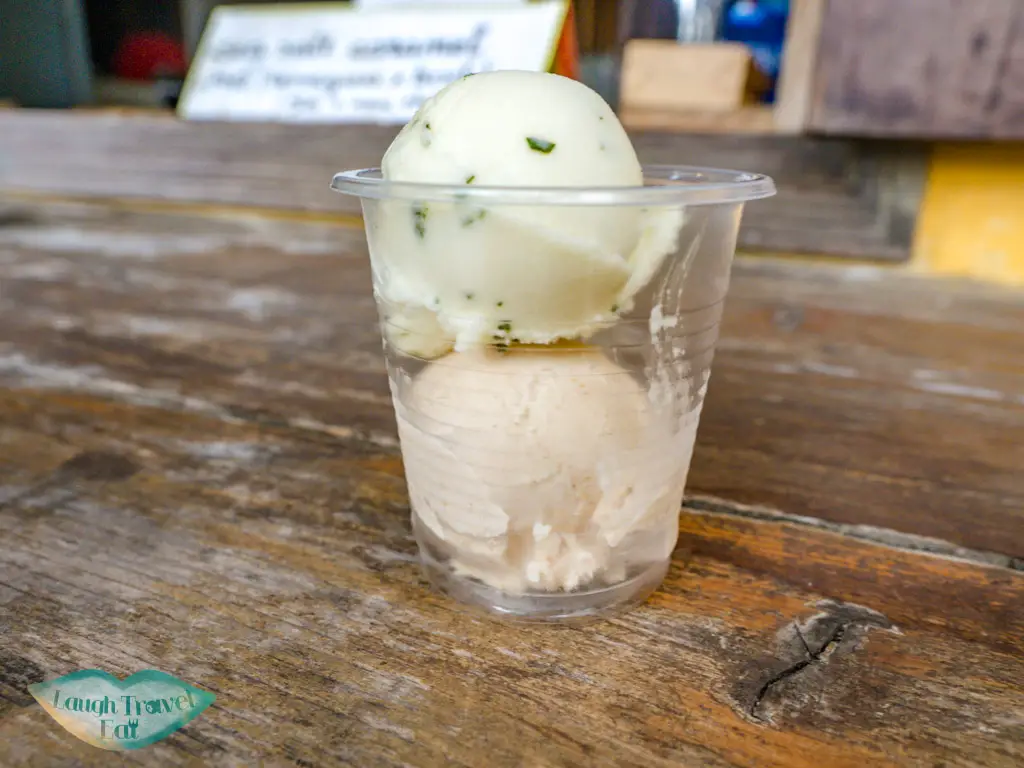 handmade ice cream at window ice cream hoi an vietnam - laugh travel eat
