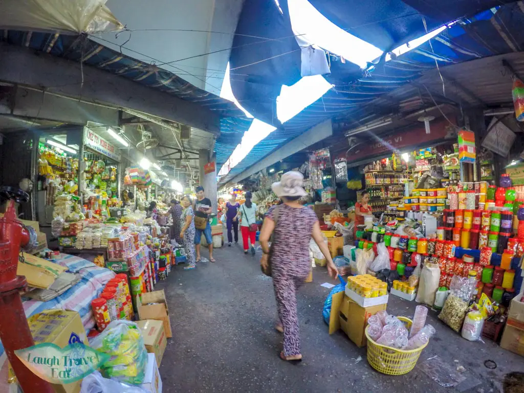 inside Dong Ba Market Hue Vietnam - laugh travel eat