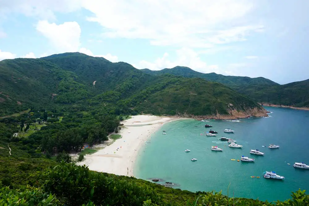 由高處看浪茄灣,西貢,香港