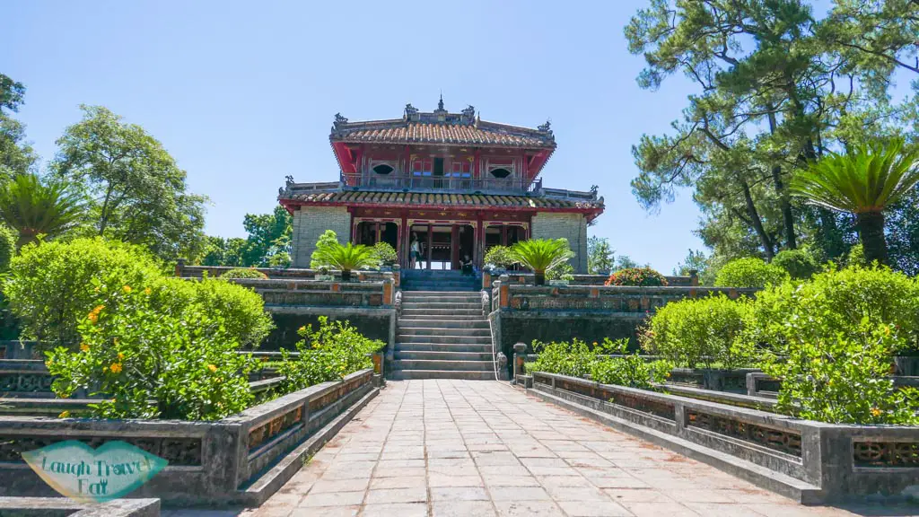 pavillion in Minh Mang Tomb, Hue, Vietnam - Laugh Travel Eat