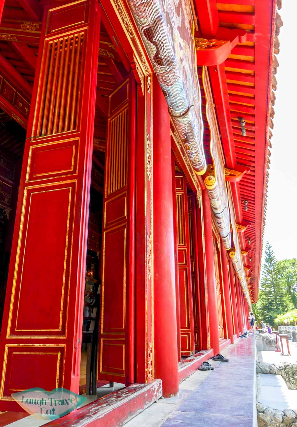 red doors, Hue Citadel, Hue, Vietnam - Laugh Travel Eat