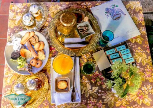 tea tasting set at the reaching out tea house, hoi an old town, vietnam - laugh travel eat