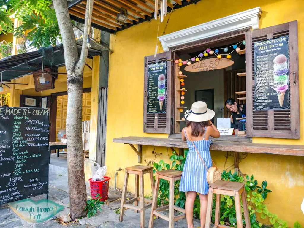 window ice cream hoi an vietnam - laugh travel eat