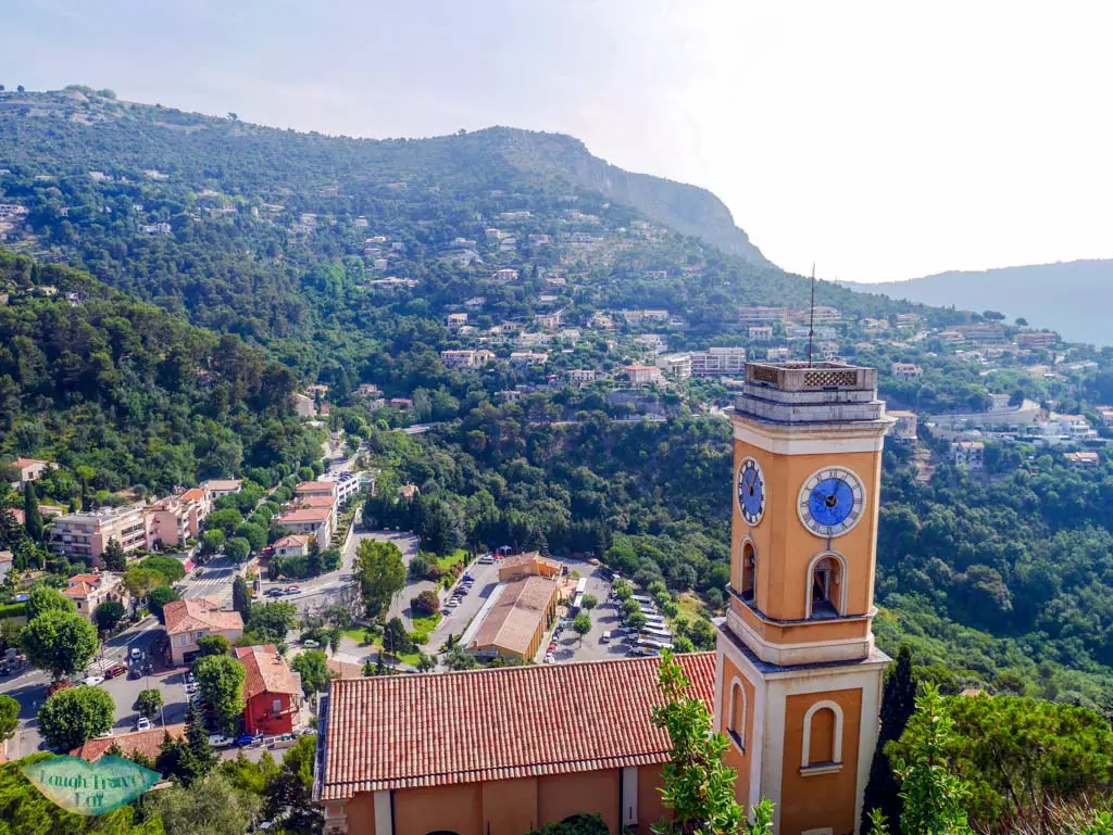 Eglise Notre Dame de l’Assomption from above Eze South of France | Laugh Travel Eat