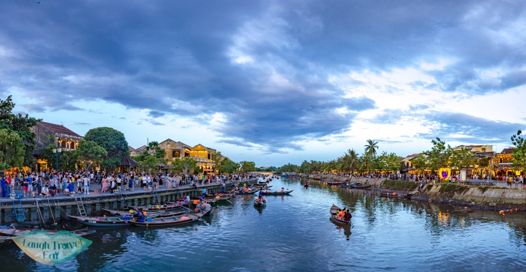 evening panorama hoi an vietnam - laugh travel eat