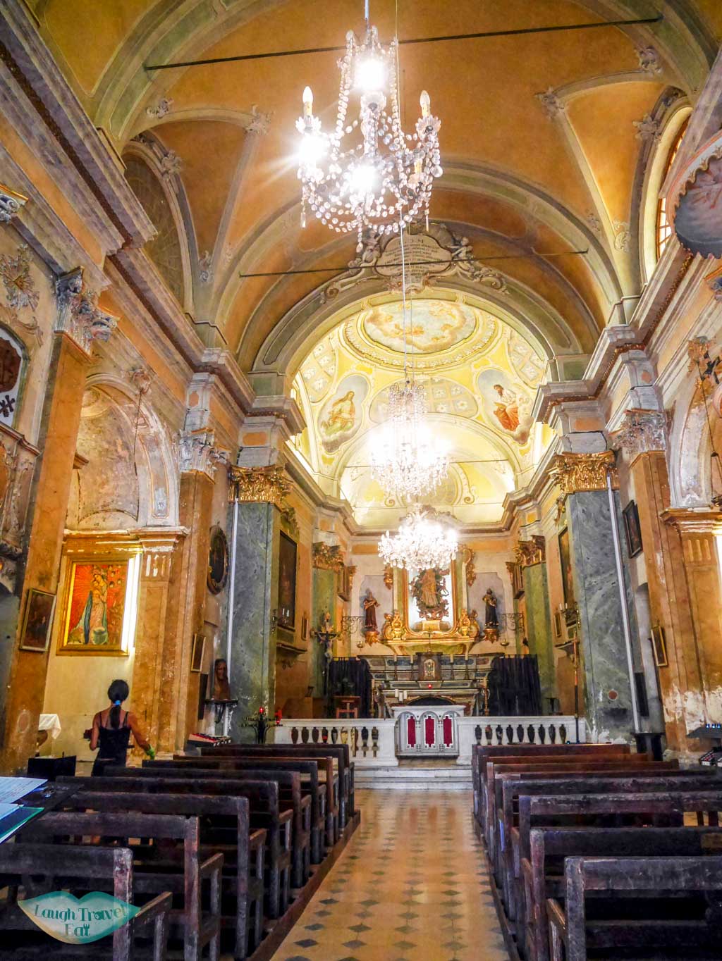 interior of Eglise Notre Dame de l’Assomption Eze South of France_ | Laugh Travel Eat