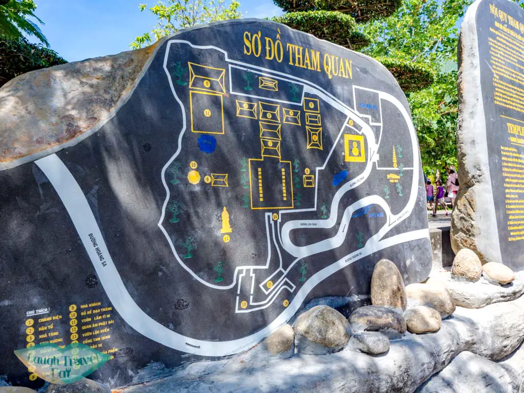 map linh ung pagoda danang vietnam - laugh travel eat