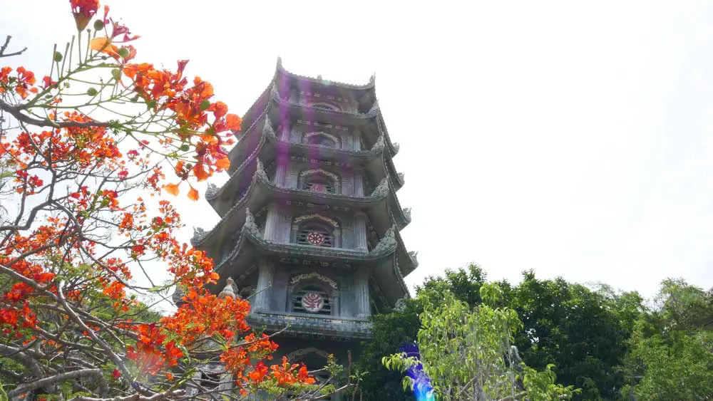 pagoda, Marble Mountains, Danang, Vietnam | Laugh Travel Eat