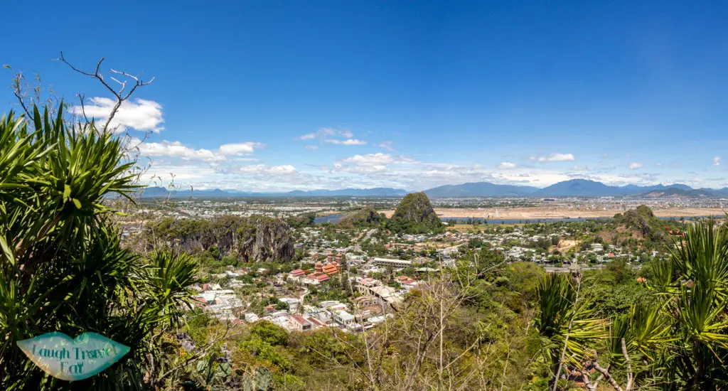 panorama on view point marble mountain danang vietnam - laugh travel eat