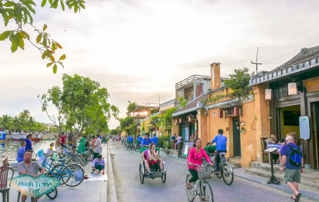 sunset Old Town Hoi An, Vietnam - Laugh Travel Eat