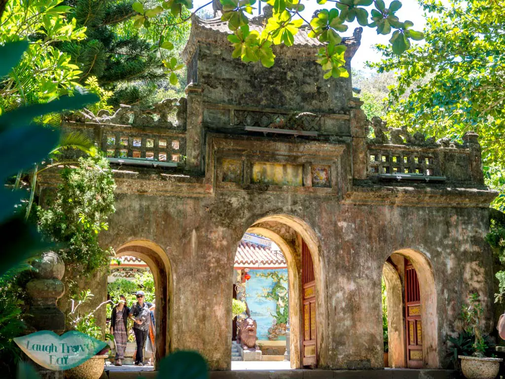 tam thai pagoda gate marble mountain danang vietnam - laugh travel eat