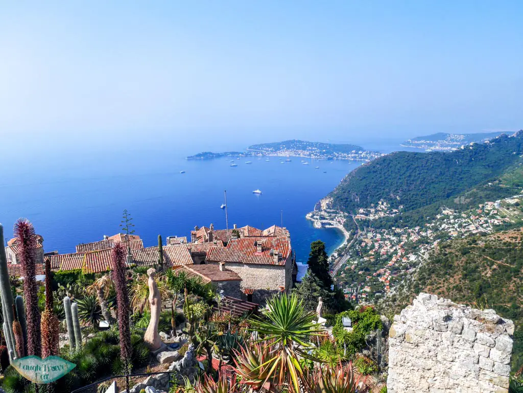 view from exotic garden Eze South of France | Laugh Travel Eat