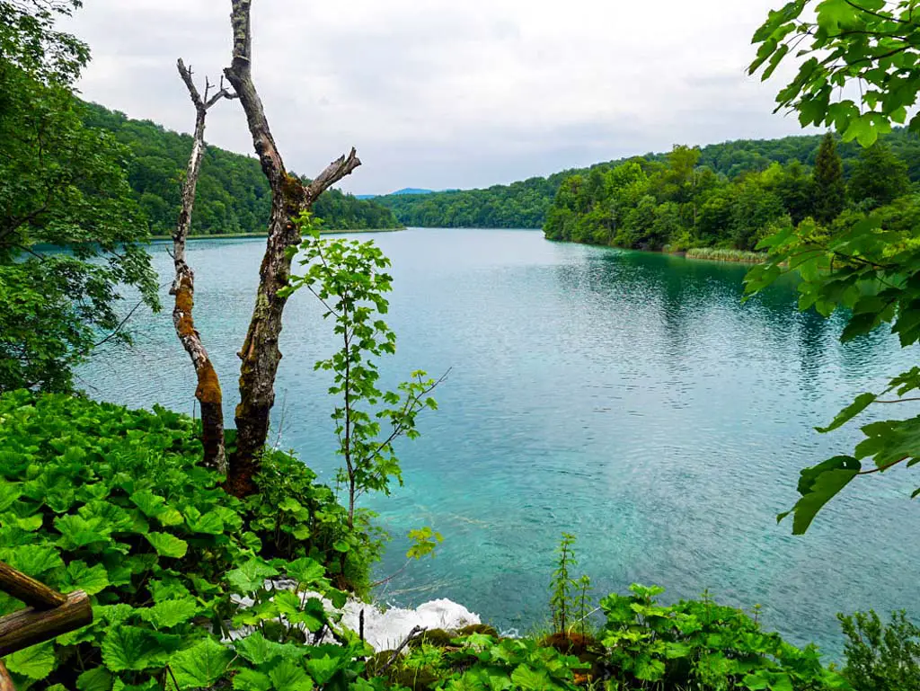 big lake in plitvice national park croatia
