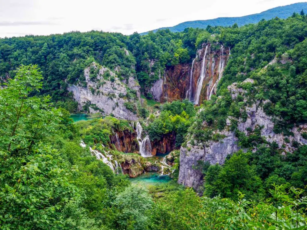 further waterfall plitvice national park croatia