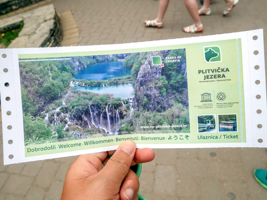 plitvice national park ticket croatia