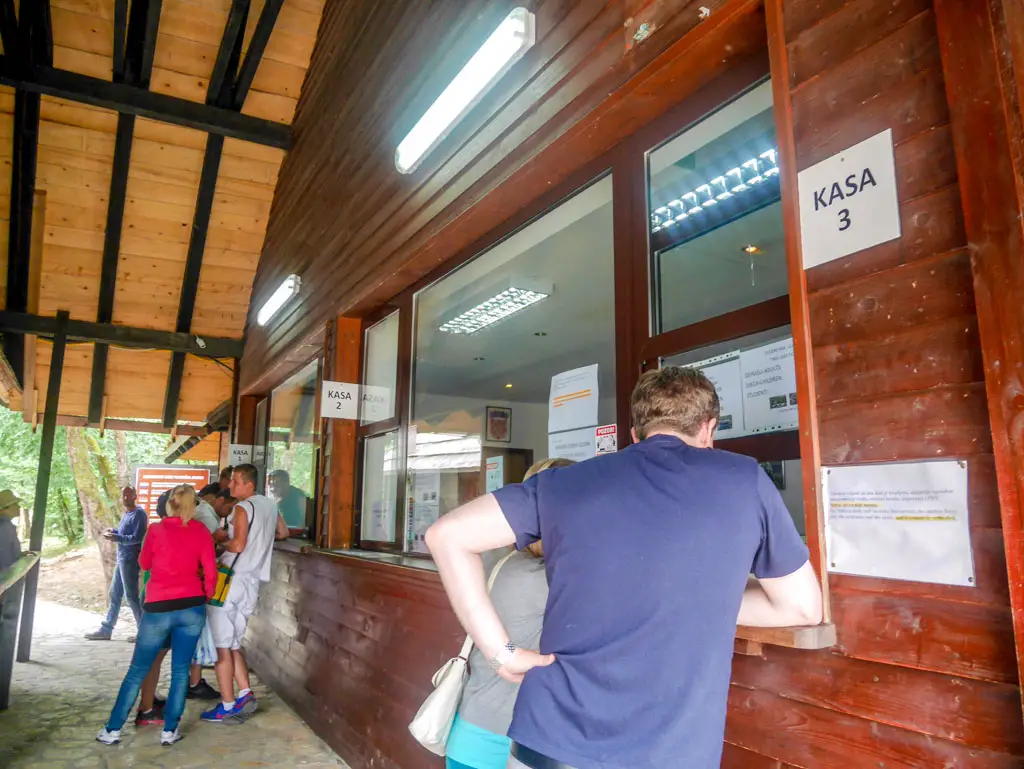ticket office at plitvice national park croatia