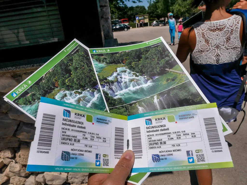 tickets to krka national park croatia