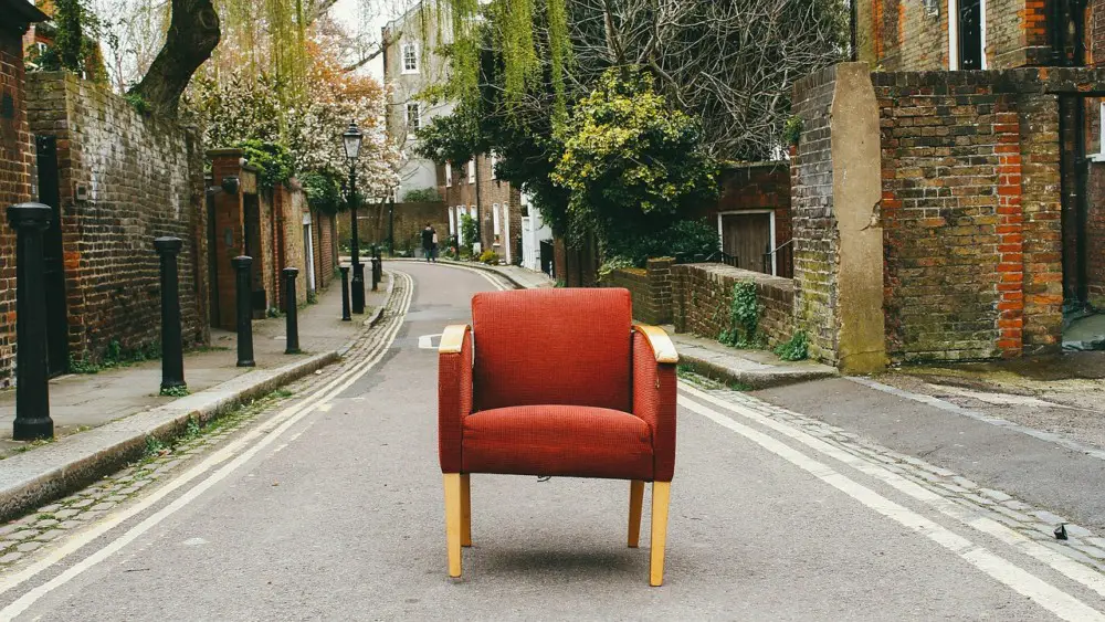 Chair in the middle of the street | Laugh Travel Eat
