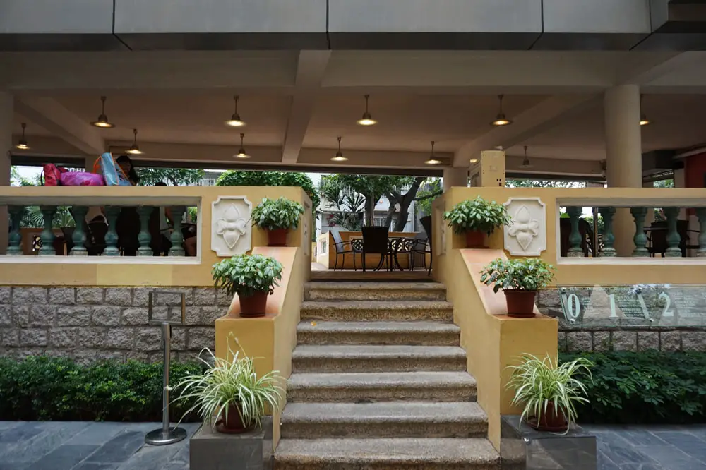 A courtard inside the Sir Robert Ho Tung Library Building, Macau | Laugh Travel Eat