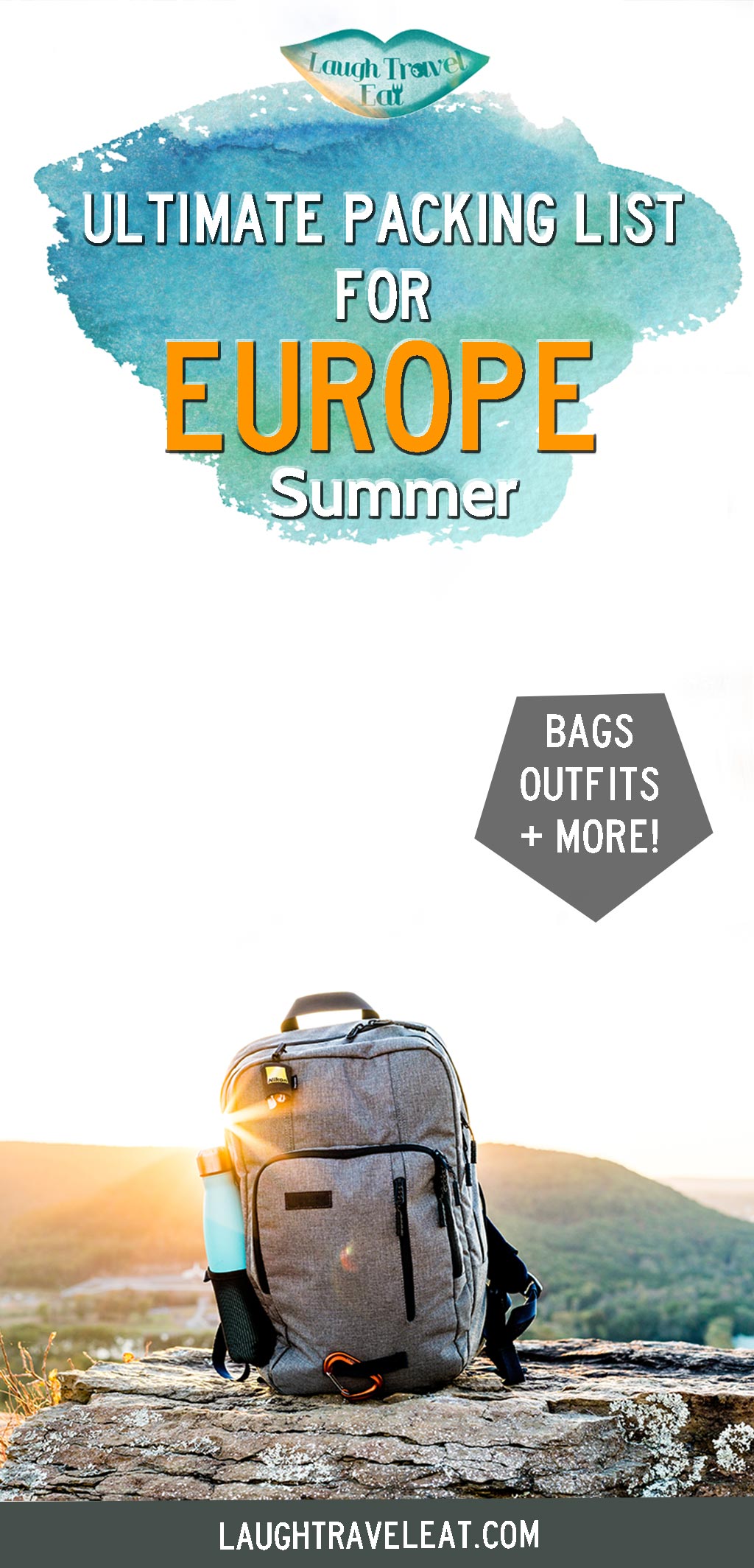 Heading to Europe for summer? Here's a packing list for 3 weeks, including the best luggage, bags, clothes, and essentials #europe #packinglist #summer