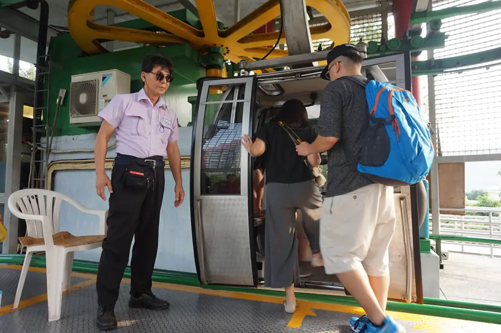 上東望洋山的纜車,澳門