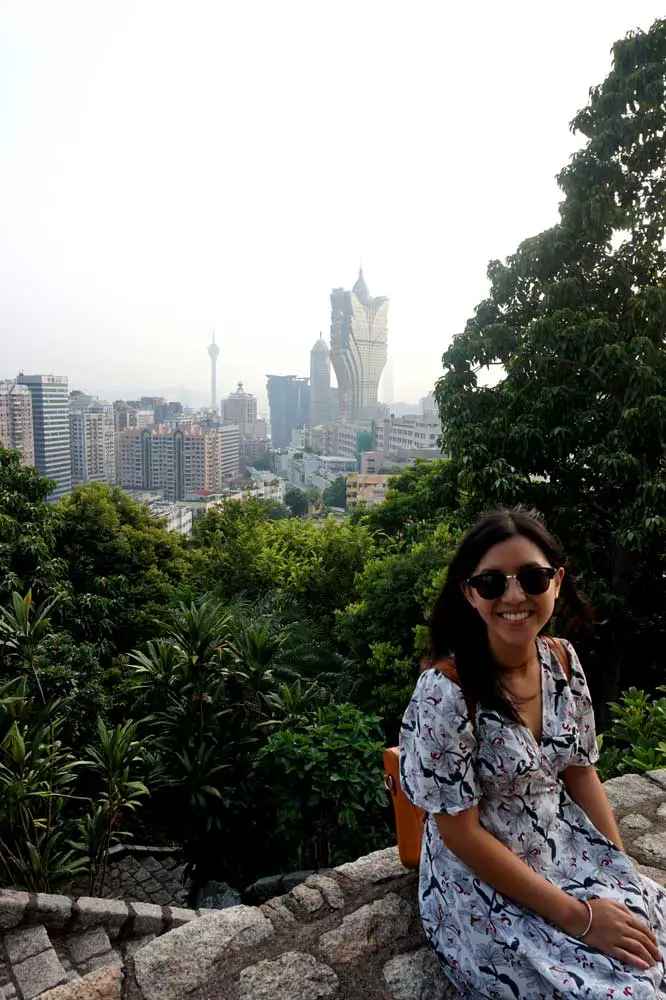 東望洋山上可望到澳門風景,澳門