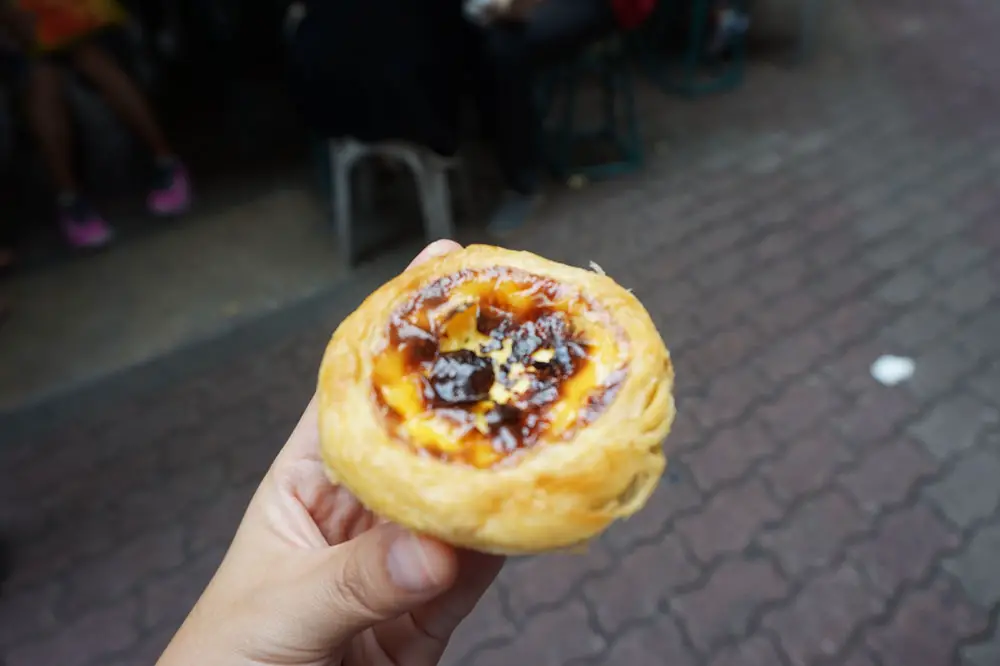 葡塔和普通蛋塔不同於它上面的
