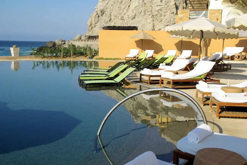 luxury resort poolside