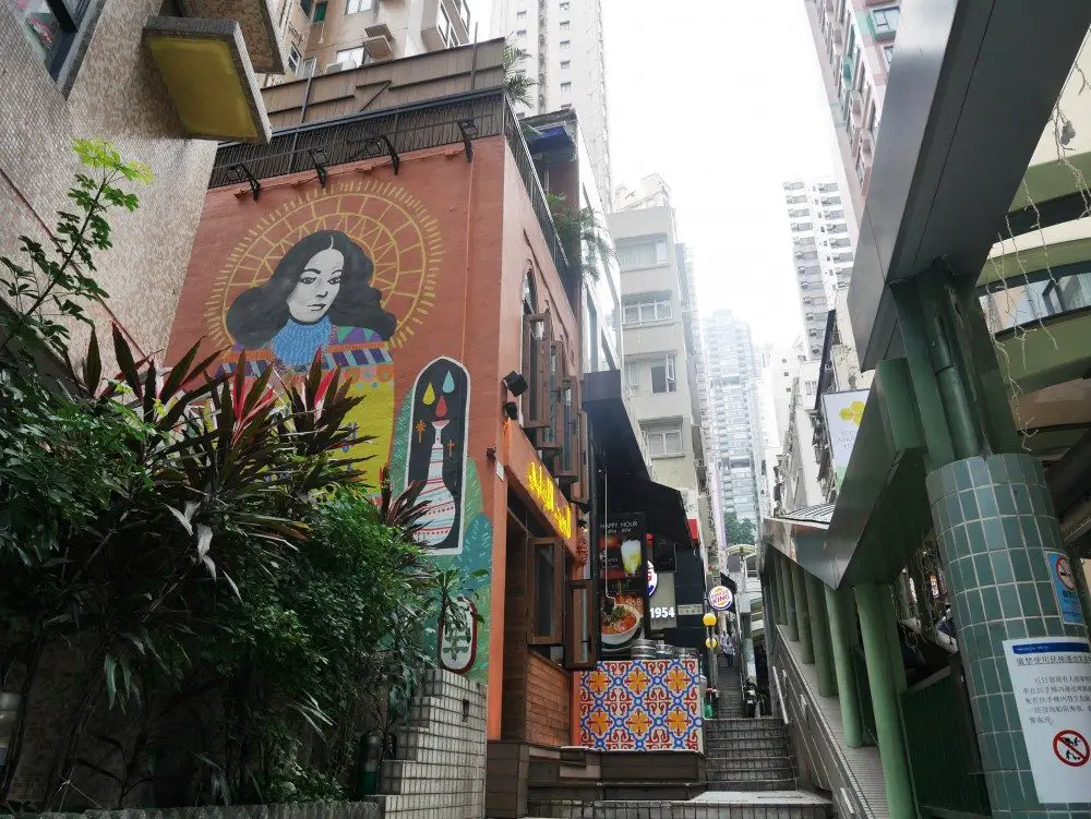 Street Art near mid-level escalator, SoHo, Hong Kong | Laugh Travel Eat