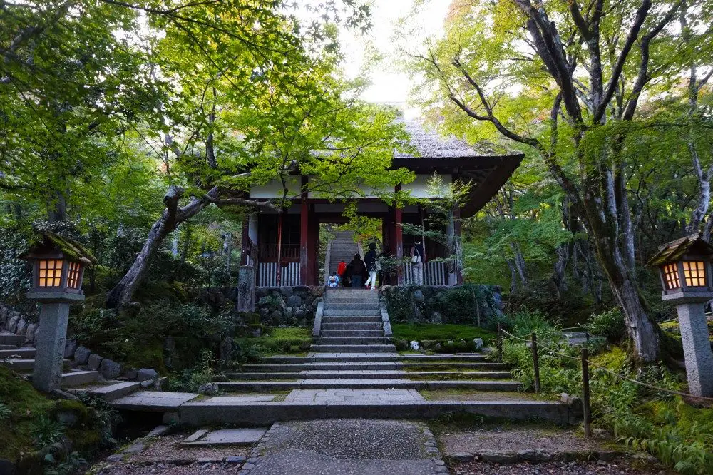 Jojakko-ji temple after entering in Arashiyama, Kyoto, Japan | Laugh Travel Eat