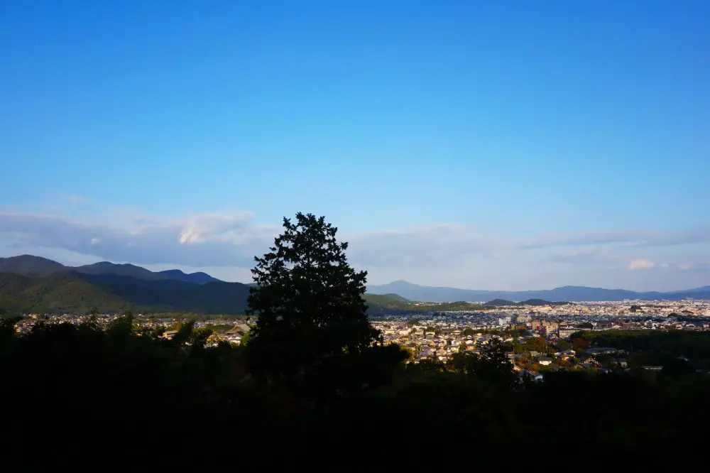 View of Arashiyama on top of Jojakko-ji temple in Arashiyama, Kyoto, Japan | Laugh Travel Eat