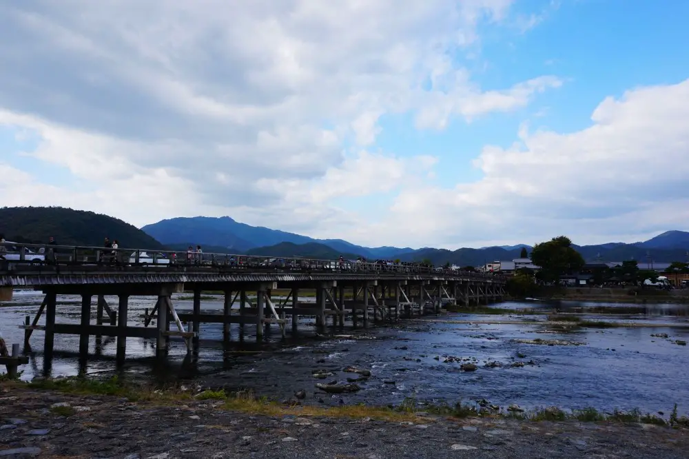 Togetsukyo Bridge at Arashiyama, Kyoto, Japan | Laugh Travel Eat