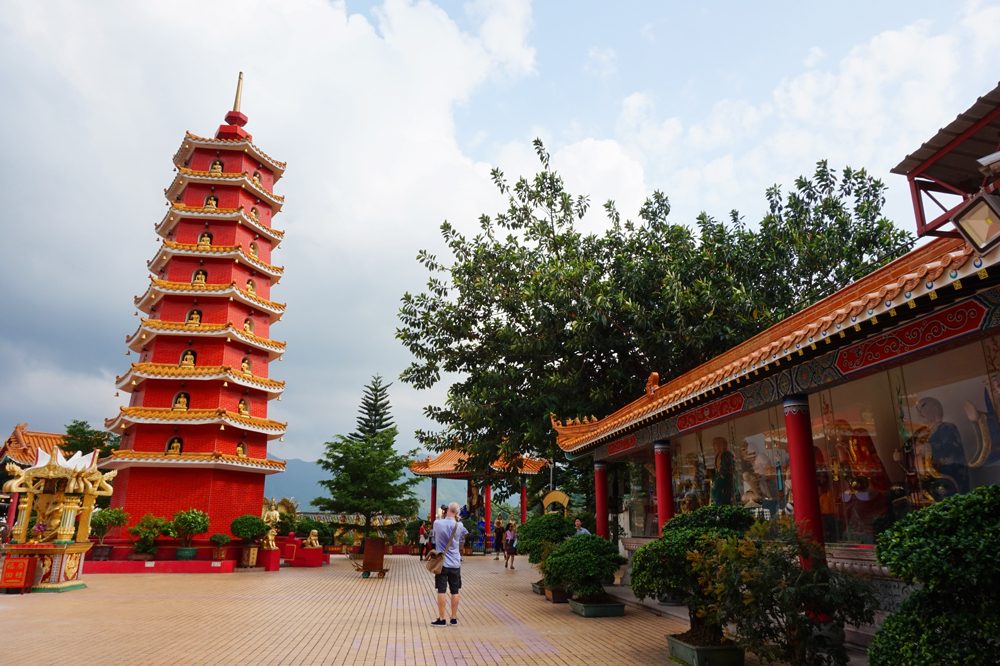 Interior of ten thousand buddhas monastery with pagoda, Shatin, Hong Kong | Laugh Travel Eat