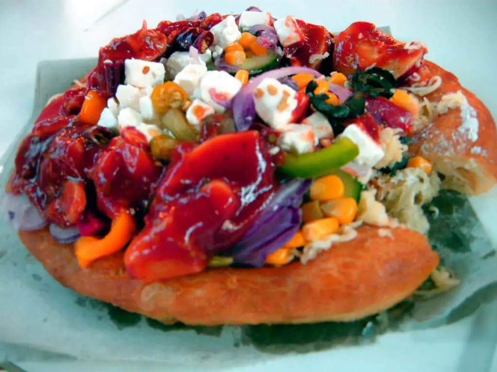 Langos Hungarian pizza