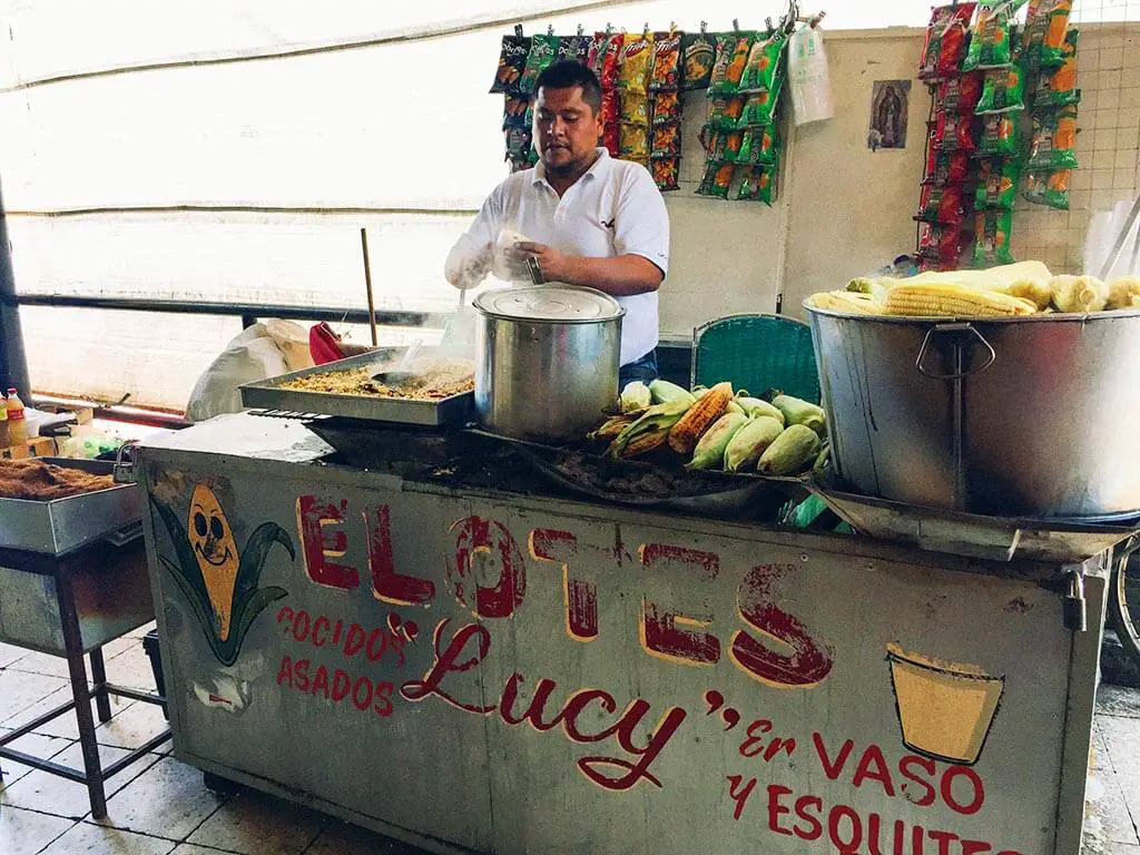Elotes, Mexico corn snack