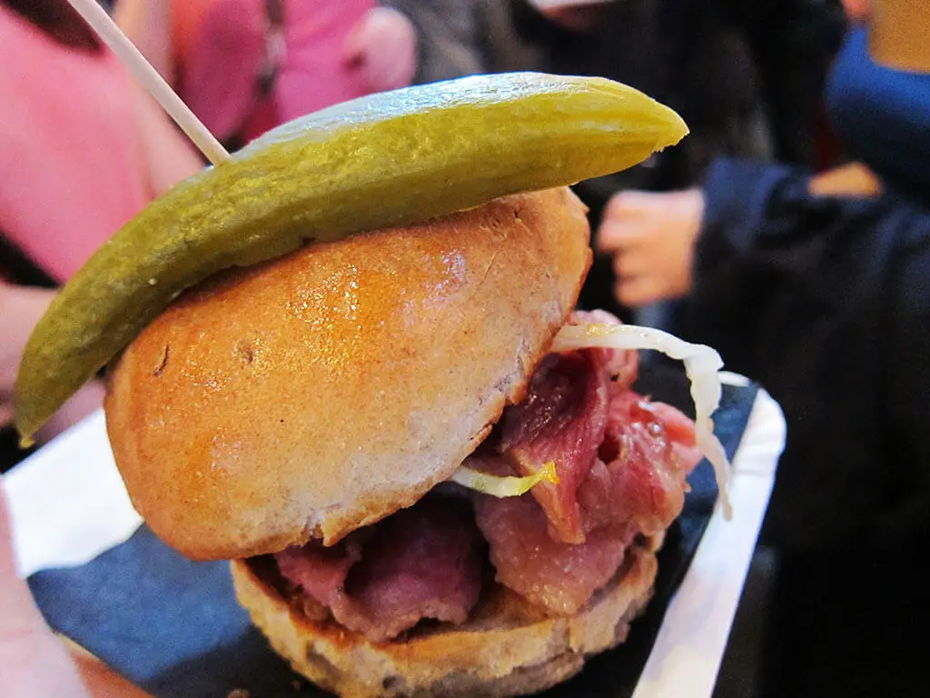 Pastrami Burger from Street Food Thursday, Berlin, Germany | Laugh Travel Eat