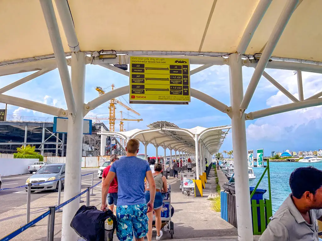 airport pier Male Maldives - laugh travel eat