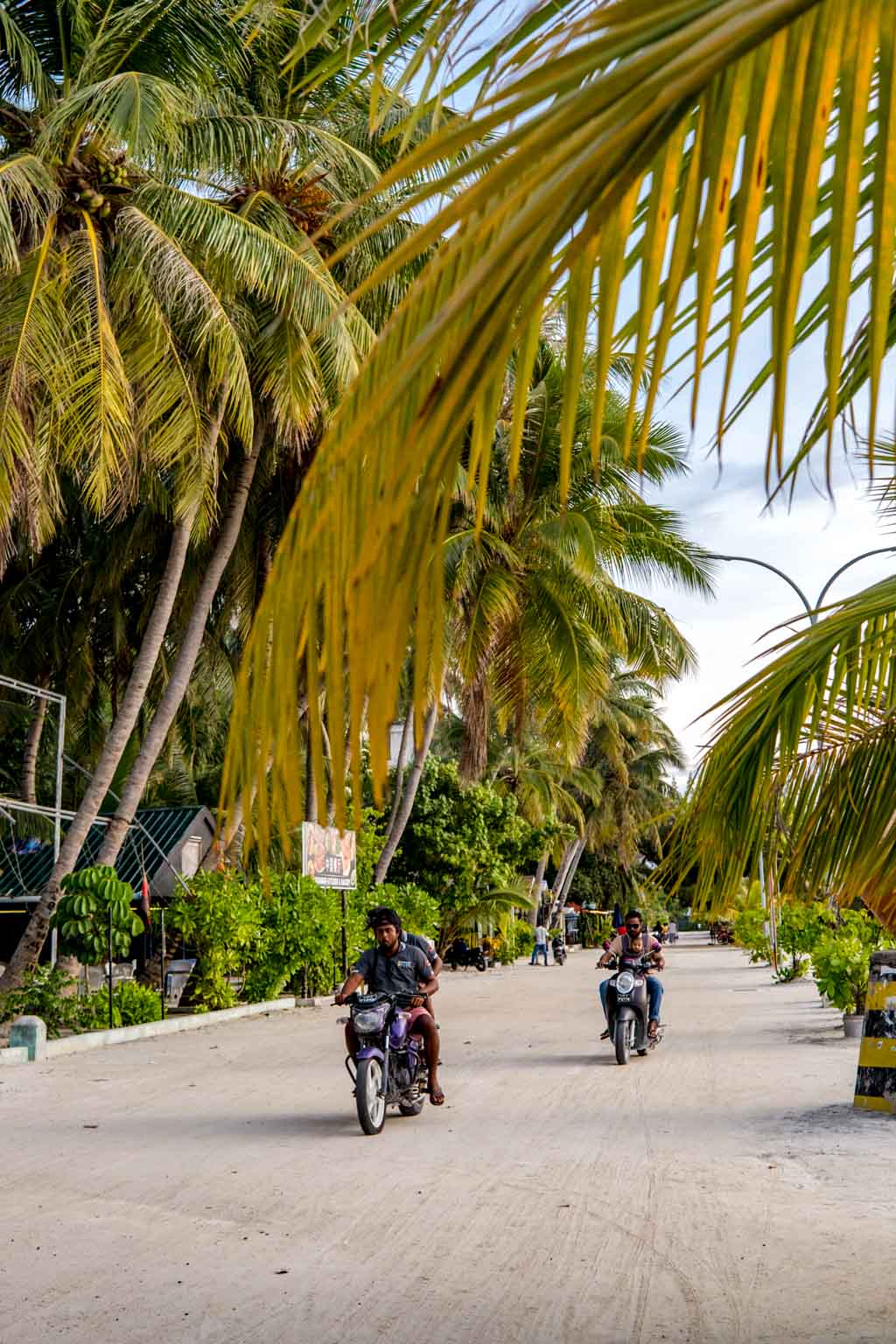 around the main road Maafushi Maldives - laugh travel eat