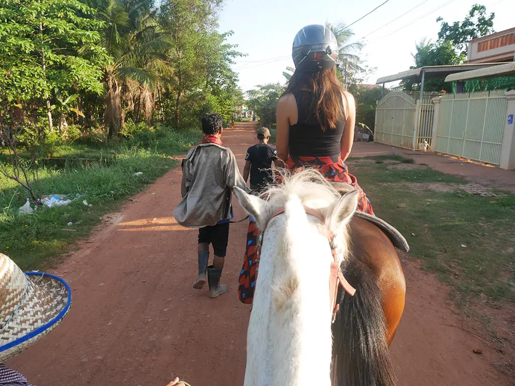 White Horse riding, Siem Reap, Happy Ranch, Cambodia | Laugh Travel Eat