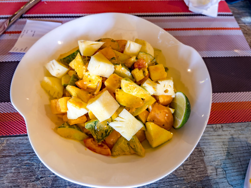 indian food at Avelin Restaurant Maafushi Maldives - laugh travel eat