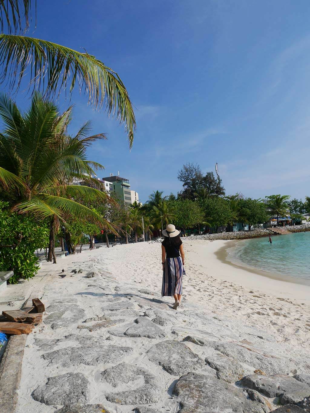 Artificial beach in Male, Maldives | Laugh Travel Eat